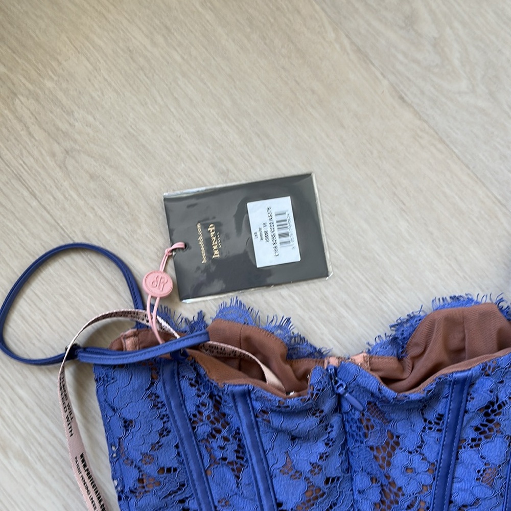 NEW House of CB Lala Lace Mini Dress Lavender Xs - Picture 9 of 9